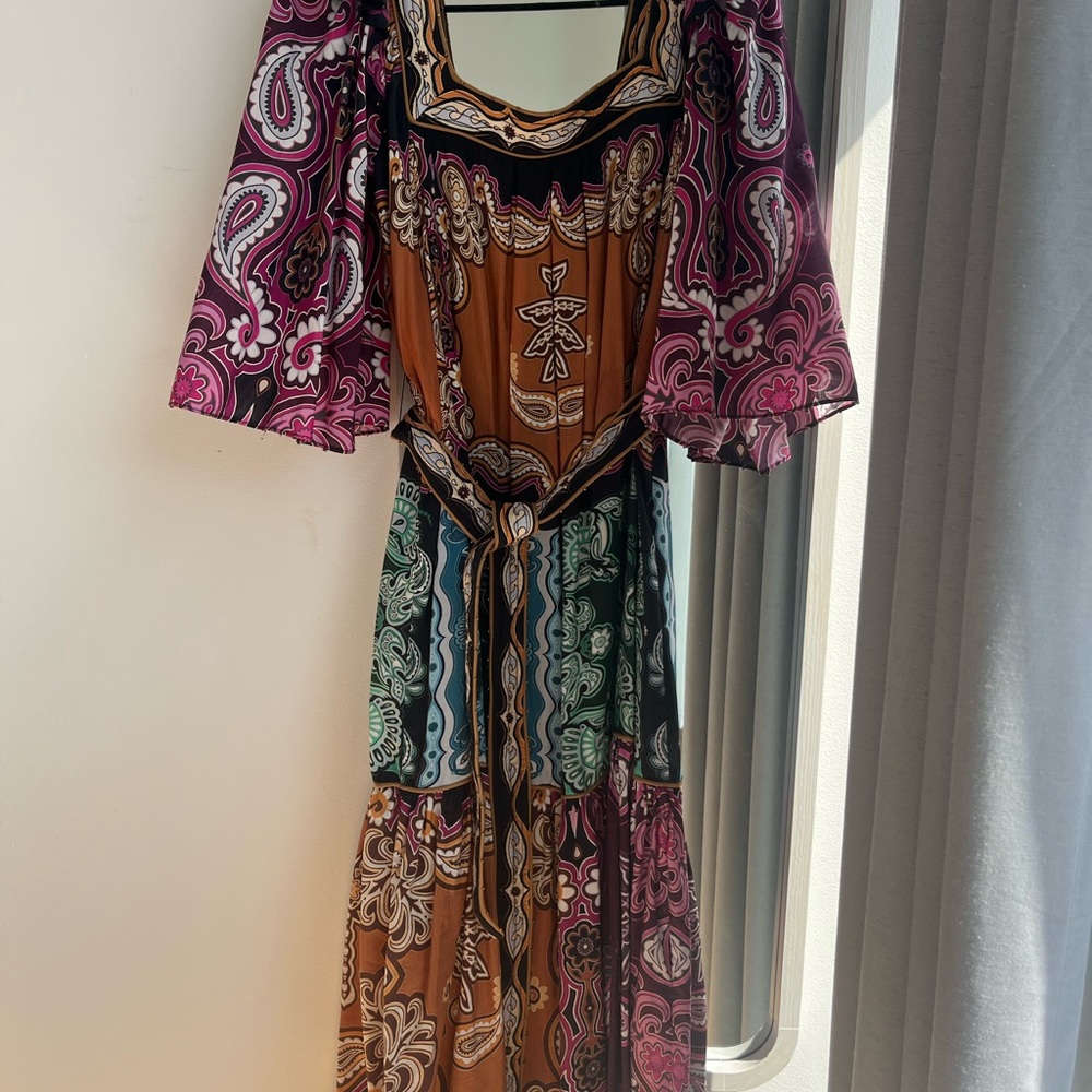 FARM RIO NWT Multicolor Paisley Print Women's Dress - Picture 2 of 5